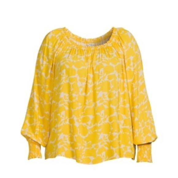 NWT mustard yellow Boho Blouse - Picture 1 of 10